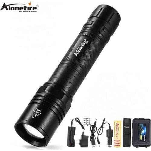 AloneFire X721 LED Flashlight Zoomable Torch Tactical Flash light XML T6 Lanterna Waterproof Camping cycling