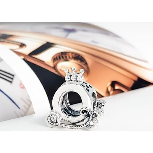 Authentic 925 Sterling Silver Bead Creative Shining Crown Fashion Carriage Fit Original Pandora Bracelet For Women Diy Jewelry