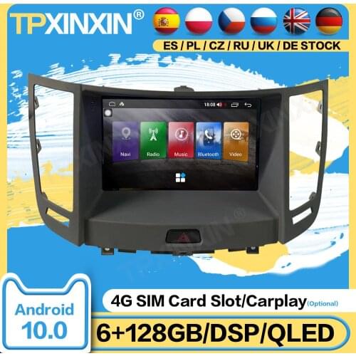 2 Din Car Radio Stereo Receiver Android 10 For Infiniti FX35 2009 2010 2011 2012 2013 Navigation Player Video Receiver Head Unit