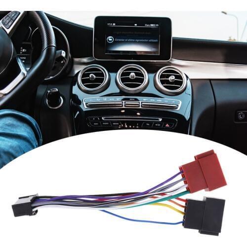 Car Audio ISO Connector Auto Audio 16-Pin ISO Lead Wiring Loom Adaptor Plug Wire Radio Connector For Pioneer Car Accessories