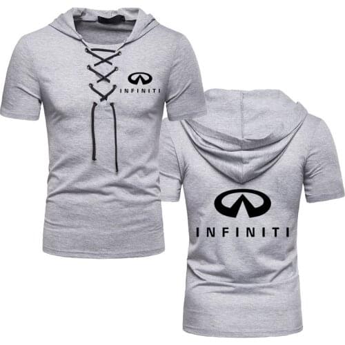 BOOCRE Men's T-shirts With A Hood
