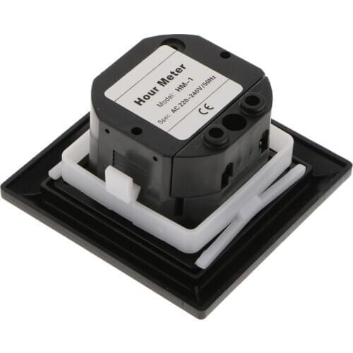 Digital Non-Resettable Hour Meter Quartz Sealed Hour Meter 0.3W 220-240V