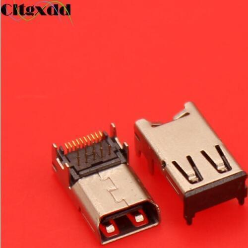 Cltgxdd 19 pin USB HDMI jack connector for Asus Eee Pad TF300T T100TA TF201 TF502T TF700T Tablet HDMI socket 19pin