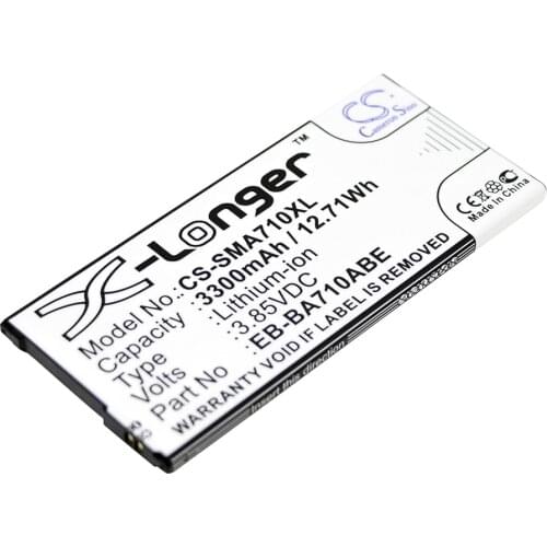 CS 3300mAh/12.71Wh battery for Samsung Galaxy A7 2016 Duos,Galaxy A7 2016 Duos TD-LTE,SM-A710,SM-A7100,SM-A7108