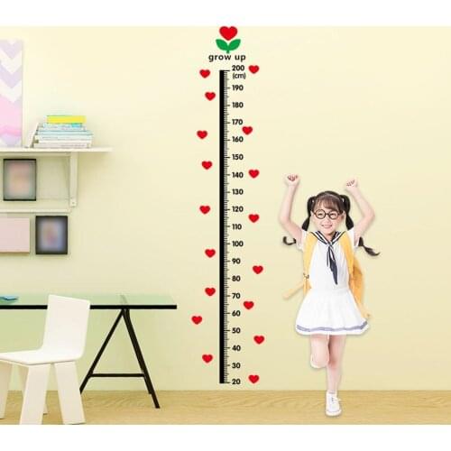 Kids Height stickers Kids Bedroom Wall Sticker Wall Decal Decoration Art Growth Decoration Height Sticker for Kids Toys Gifts
