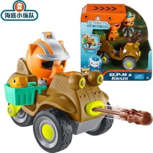 The Octonauts Gup-M Kwazii Playset Launch Rescue Motorcycle Vehicle Barnacles Peso Kwazii Action Figure Model Boys Toy Gifts