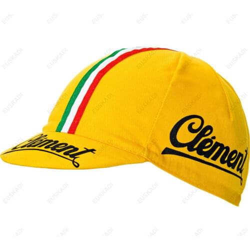 Italy Classic Striped Men&Women Cycling Caps Breathable Yellow Road Mountain Bike Headwear EUSKADI One Size Fits All