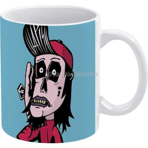 Skull Zombie Trash Bad Fame Coffee Mugs Porcelain Mug Cafe Tea Milk Cups Drinkware Mugs for Fathers Day Gifts Pink Purple Skull