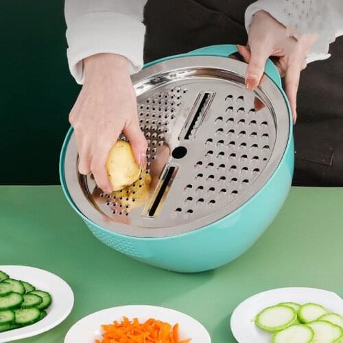 Cucina Bowl Cutter Drain Solid Basin with Filter Grater Bowl Vegetable Cortador verduras keuken accessoires keuken accessoires