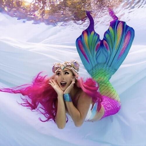 Mermaid cosplay swimsuit tail adult swimwear summer beach vacation mermaid tail swimming aquarium cosplay custom costume