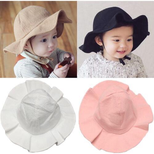 Hot Newest Modis Toddler Infant Summer Outdoor Cotton Baby Hat Girls Boys Beach Sun Cap