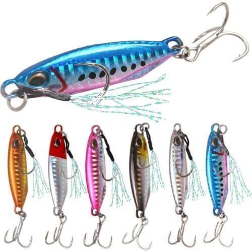 Metal Hard Jigging Lead Fish Swimbait Artificial Fishing Lures & Hook