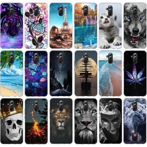 TPU Soft Case For Huawei Mate 20 Lite Case 6.3 inch Transparent Silicone Phone Cases For Huawei Mate 20 Lite Cover Coque fundas