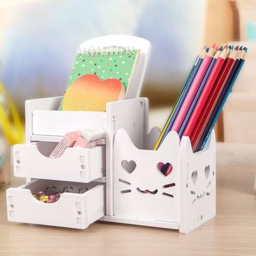2021 New Multifunctional Creative Fashion Pen Holder Cute Desktop Stationery Storage Pen Holder Student Office Accessories Desk
