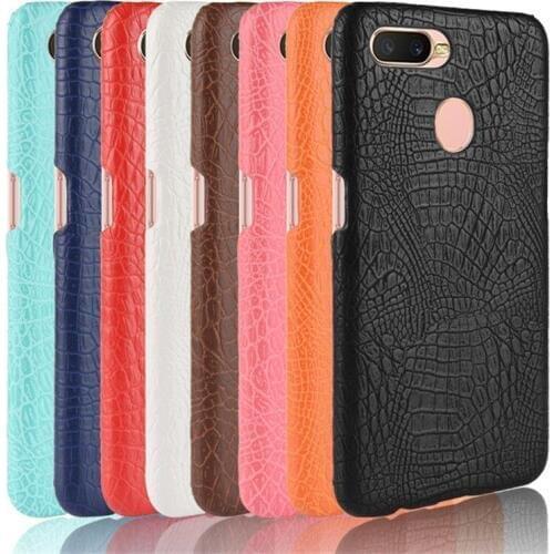 New Oppo AX7 Case OPPO AX7 CPH1901 Retro PU Leather Crocodile Skin Hard Protective Back Cover For OPPO AX7 AX 7 Phone Case