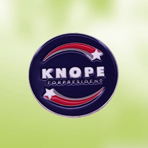 Parks and Recreation Leslie Knope Amy Poehler Funny Parody for President enamel pin 2020 Campaign Election political humor badge