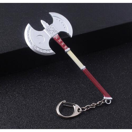 Persona 5 P5 Haru Okumura Axe Keychain Car Men Women Jewelry Accessories
