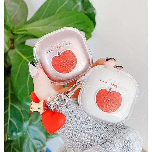 3D Cartoon Clear Case For Samsung Galaxy Buds Live/buds Pro Case Cute Keychain Silicone Earphone Case for Galaxy Buds Live Cover