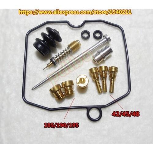 SPORTSTER Harley-XLH883/1200/1350/1450 CVH (CV40 27421-99C)Keihin Carburetor Repair Kit jet 185-190-195 and 42-45-48 With gasket