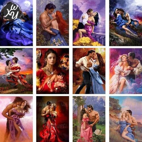 Diamond Mosaic Vintage Lover Diamond Painting Kit French Sexy Romance Cross Stitch Kits Diamond Embroidery Mosaic for Home Decor