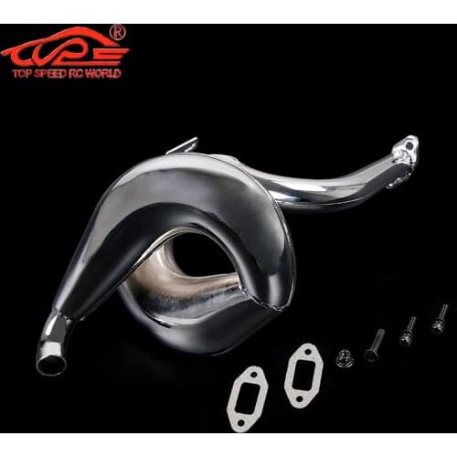 71CC Engines Exhaust Pipe Fit for 1/5 HPI ROVAN ROFUN KM Mcd Redcat Gopad Rcmk BAJA 5B 5T 5SC Truck Rc Car Parts