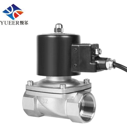 Explosion-proof Solenoid Valve SS304 Direct-acting Electromagnetic Valve Driver Circuit DC 24V 11/4inch Valves