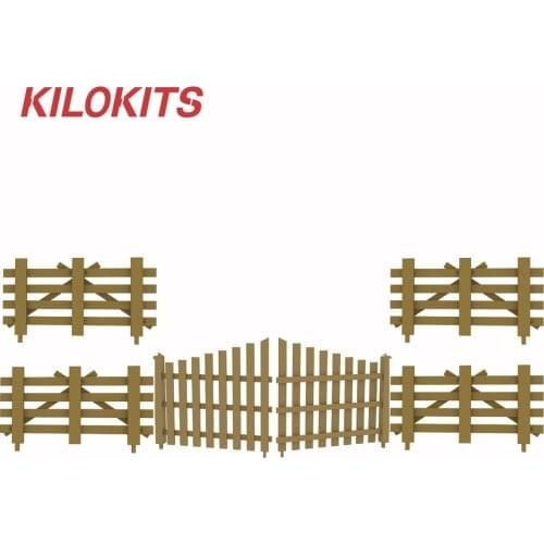 1/72 Fencing Set Unpainted Plastic Model Building Kit Farming Scenery Railroad Layout and Dioramas for Adults