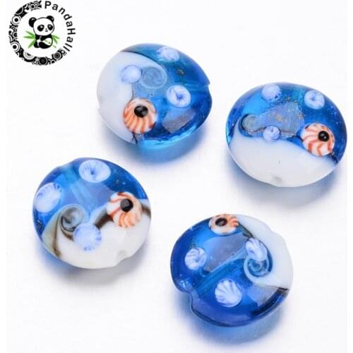 12pcs/box Ocean Style Handmade Lampwork Spacer Beads for Jewelry Making Bracelet Necklace 11~31x9~22mm Hole: 1~3mm