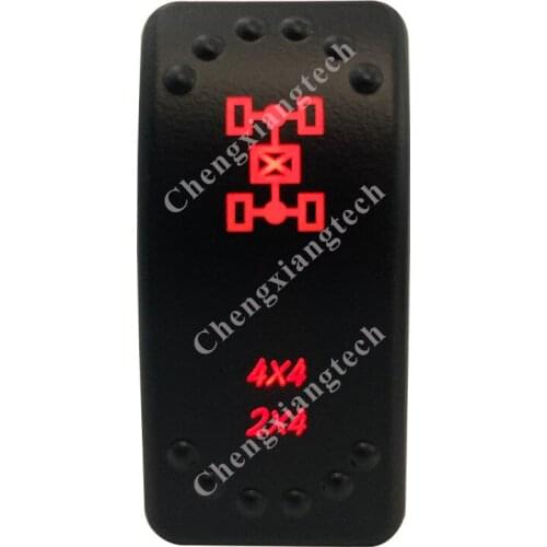 12V 20A / 24V 10A Dual Red Led 5P On Off SPST Rocker Switch 4x4/2x4 Waterproof for Car Boat Truck Circuit Breaker