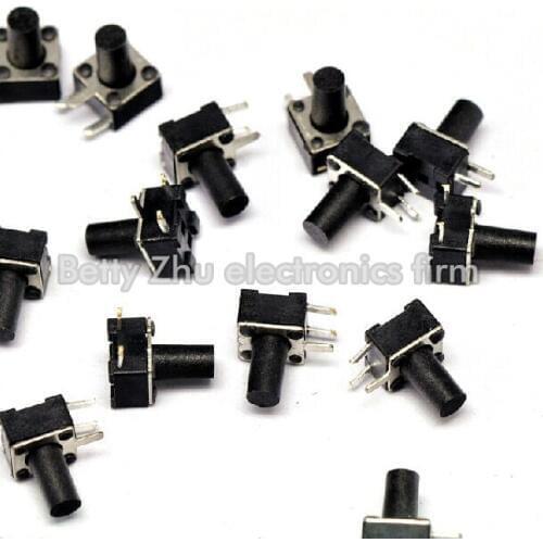 200PCS/LOT 4.5 * 4.5 * 7MM touch switch 3 pin / lateral side of the tripod legs