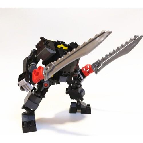 208PCS Manned Mecha Warrior Building Blocks Toys For Children Armor Robots Anime Figure Model 13cm Action Figure Blocks Dolls