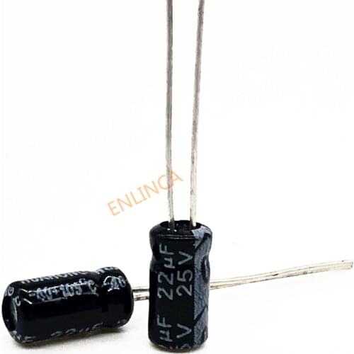 25V 22UF 4*7 aluminum electrolytic capacitor 22uf 25v 20