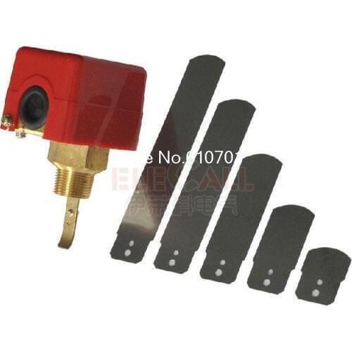 3/4" 220V 3A Water/Paddle Flow Switch BSPP Thread Connection SPDT Contacts Red