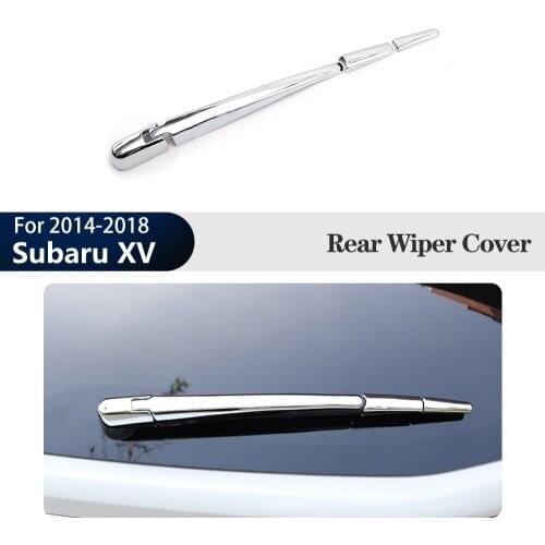 For Subaru XV 2014-2018 Chrome Rear Trunk Window Wiper Arm Blade Cover Trim Molding Garnish Car Styling 4pc