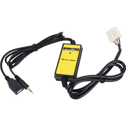 USB AUX Mp3 Player Adapter Car Digital Music Cd Changer 3.5mm for Mazda 2/3/5/6/CX7/MX5/MPV/Miata/Tribute/RX8 interface
