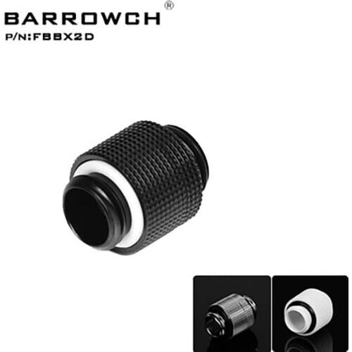 Barrowch PC water cooling Fittings tube connector Male To Male Extender water cooler heatsink gadget FBBX2D