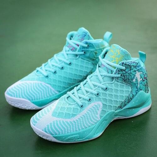 New Designer Men Basketball Shoes Breathable Mesh Sneakers Women Sports Shoes Fitness Trainers Couple Retro Shoes Basket Femme