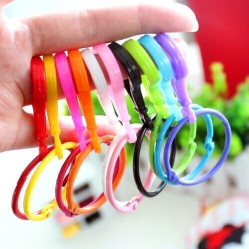 FREE SHIPPING BY DHL 200pcs/lot 2015 Hot Selling Colored Bulb Shaped Key Rings Buckle with 45mm Round Keyrings