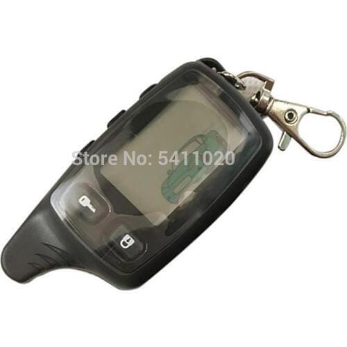 10 PCS/lot TW9010 LCD Remote Control Key Chain For Russian Tomahawk Tw-9010 Two way car alarm system Tomahawk TW 9010 keychain