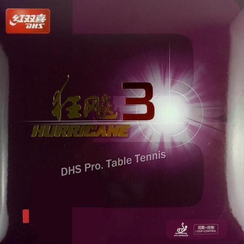 DHS Hurricane3 ( Hurricane 3, DHS h3 ) Pips In Table Tennis Rubber for ping pong table tennis racket rubber