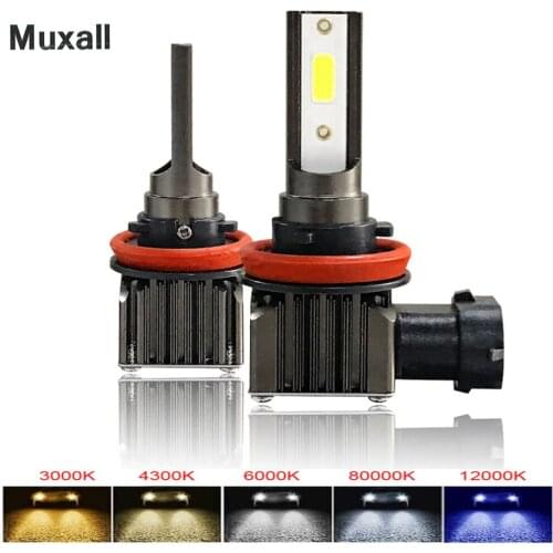 Shipping by DHL Car headlight H11 LED Bulbs H7 LED H8 H4 Headlamps Kit 9005 HB3 9006 HB4 6000k Fog light H1 LED Lamp M2 12000LM