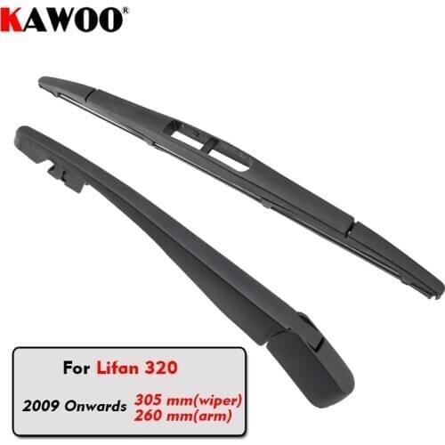 KAWOO Car Rear Wiper Blades Back Window Wipers Arm For Lifan 320 Hatchback (2009 Onwards) 305mm Auto Windscreen Blade Styling