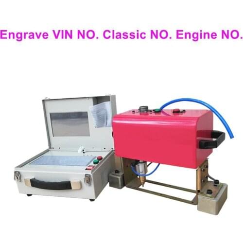 Hot Sale Desktop Nameplate Dot Peen Marking Machine CNC Metal Pneumatic Engraving Machine for Letter 140*40mm