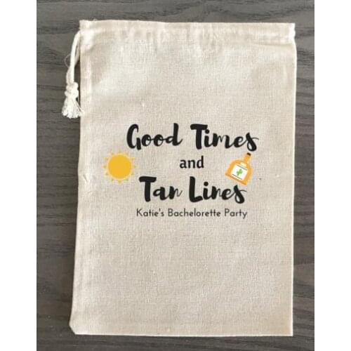 Customized Good Times Bachelorette Hangover bridal shower recovery Survival Kit wedding favor gift bags party Candy pouches