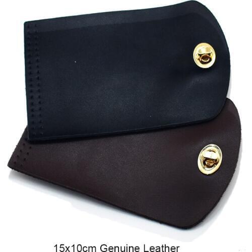 Fashion KZ 15*10CM Rectangular Genuine leather Bag Cover Replacement Bag Lock Accessories DIY Handbag Shoulder Bag Black /Coffee