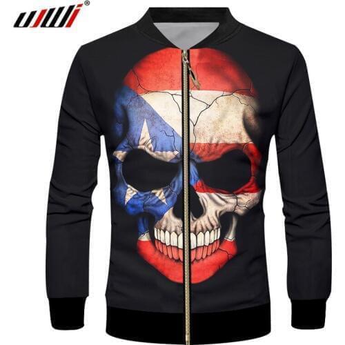 UJWI Skull Hoodies Sweatshirts Men Women 3D Pullover Funny Rock Tracksuits Hooded Male Jackets Fashion Casual Outwear Winter