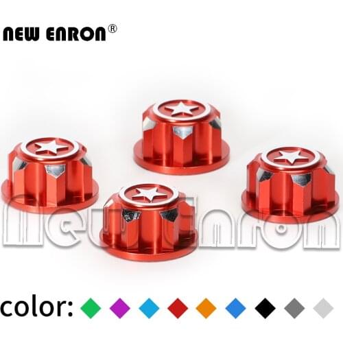 NEW ENRON Aluminium 17MM Hex Wheel Nut Center Cap 4PCS for 1:8 Off-road RC Car Monster Truck Traxxas X-Maxx SUMMIT E-REVO