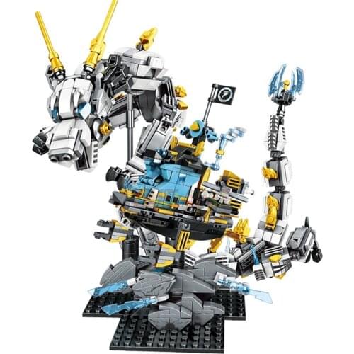 New 2021 TV Series Overlord Empire Water Dragon Sea ICE Season 14 Serpent Building Blocks Classic Model Sets Bricks Kids Kits