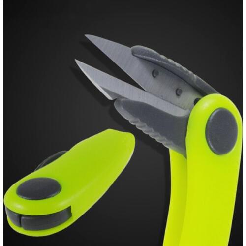 Shrimp-Shaped Stainless Steel Fish Use Scissors Accessories Folding Fishing Line Cut Clipper Fishing Scissor Tackle