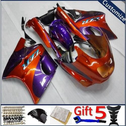 Motorcycle cowl For ZX11 ZZ-R1100 1990 1991 1992 1993 1994 1995 1996 1997 1998 1999 2000 2001 motorcycle fairing orange purple
